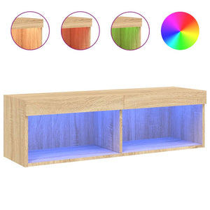 TV-Schrank Sonoma Eiche mit LED 100 cm