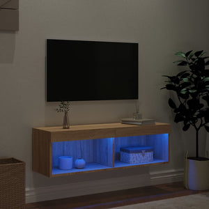 TV-Schrank Sonoma Eiche mit LED 100 cm