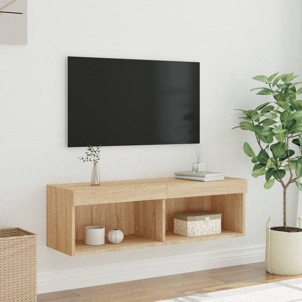 TV-Schrank Sonoma Eiche mit LED 100 cm