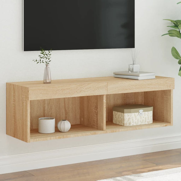TV-Schrank Sonoma Eiche mit LED 100 cm