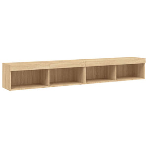 TV-Schränke mit LED Sonoma-Eiche 2er-Set