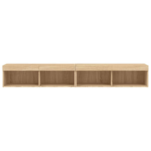 TV-Schränke mit LED Sonoma-Eiche 2er-Set