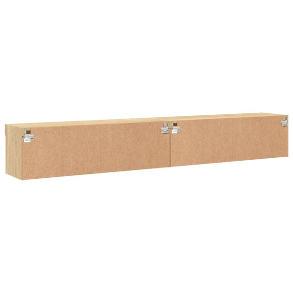 TV-Schränke mit LED Sonoma-Eiche 2er-Set