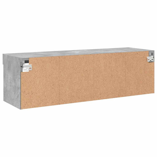 TV-Schrank mit LED Betongrau 100x30x30 cm