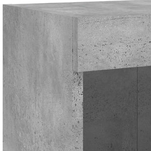 TV-Schrank mit LED Betongrau 100x30x30 cm