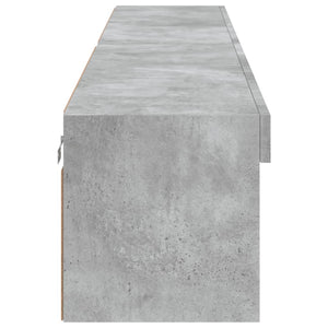 TV-Schränke mit LED Betongrau 100x30x30cm, 2er-Set