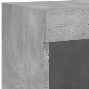TV-Schränke mit LED Betongrau 100x30x30cm, 2er-Set