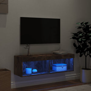 TV-Schrank Räuchereiche mit LED 100cm
