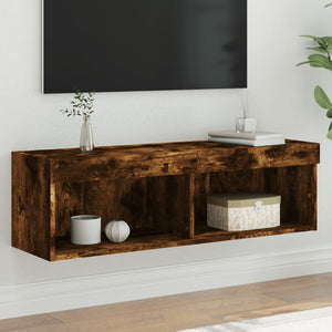 TV-Schrank Räuchereiche mit LED 100cm