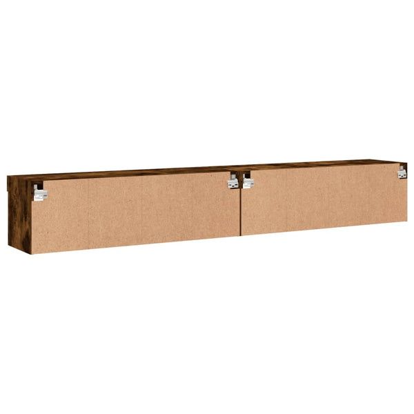 TV-Schränke mit LED Räuchereiche 100 cm