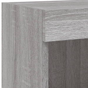 TV-Schrank Grau Sonoma mit LED 100cm