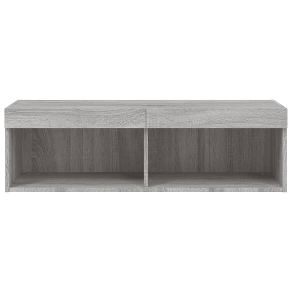 TV-Schrank Grau Sonoma mit LED 100cm