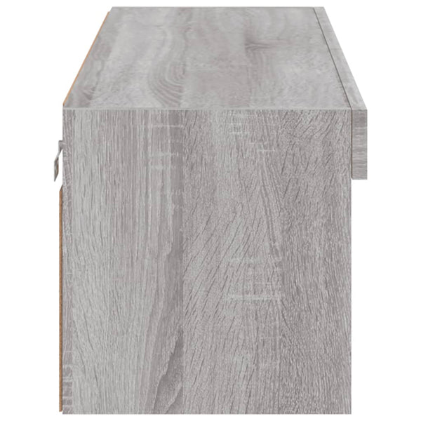 TV-Schrank Grau Sonoma mit LED 100cm