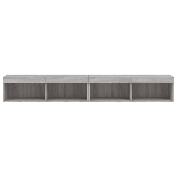 TV-Schränke mit LED Grau Sonoma 2er-Set