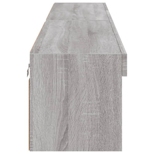 TV-Schränke mit LED Grau Sonoma 2er-Set