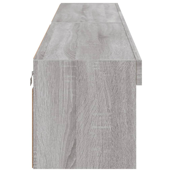 TV-Schränke mit LED Grau Sonoma 2er-Set