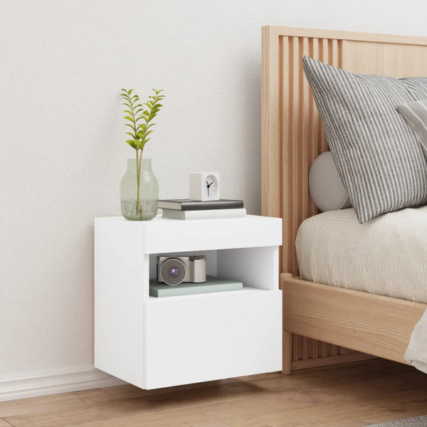 TV-Wandschrank mit LED Weiß 40 cm