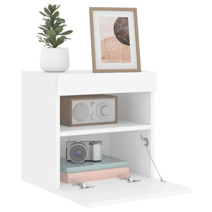 TV-Wandschrank mit LED Weiß 40 cm