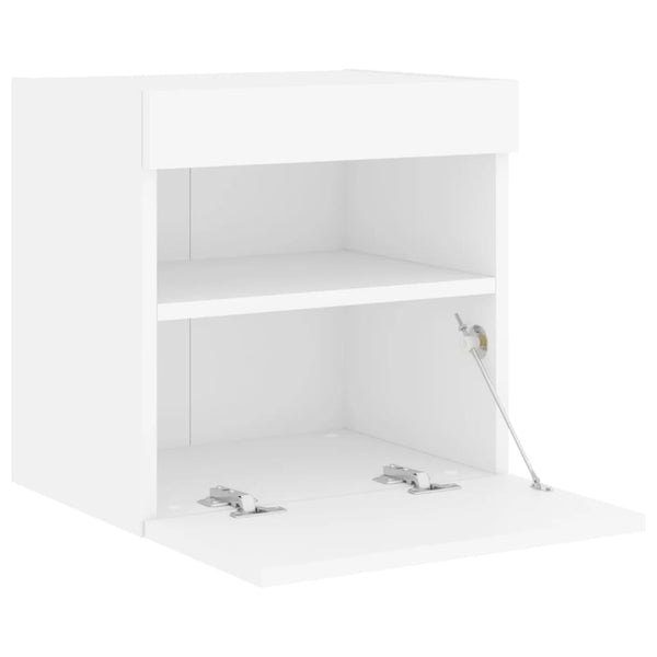 TV-Wandschrank mit LED Weiß 40 cm