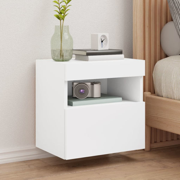 TV-Wandschrank mit LED Weiß 40 cm
