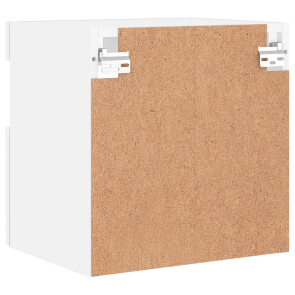 TV Wandschränke mit LED, 2er Set, Weiß