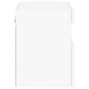 TV Wandschränke mit LED, 2er Set, Weiß