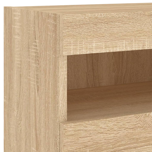 TV-Wandschrank mit LED Sonoma Eiche 40cm