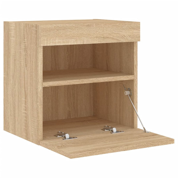 TV-Wandschrank mit LED Sonoma Eiche 40cm