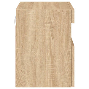 TV-Wandschrank mit LED Sonoma Eiche 40cm