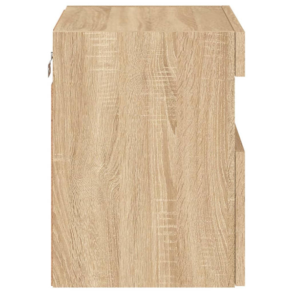 TV-Wandschrank mit LED Sonoma Eiche 40cm