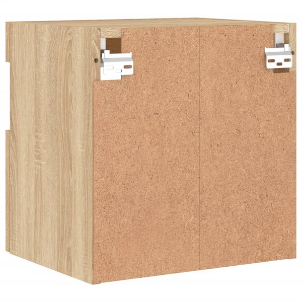 TV-Wandschrank mit LED Sonoma Eiche 40cm