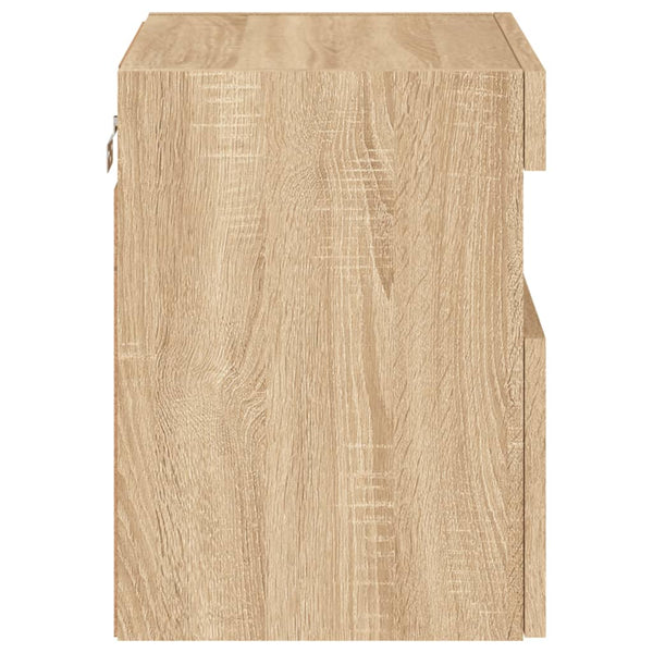TV-Wandschränke mit LED Sonoma-Eiche 2er-Set