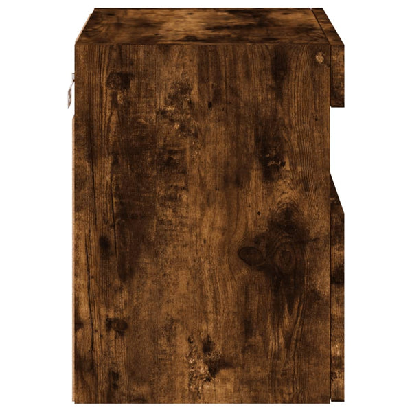 TV-Wandschrank mit LED Räuchereiche 40 cm