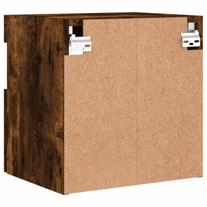 TV-Wandschrank mit LED Räuchereiche 40 cm