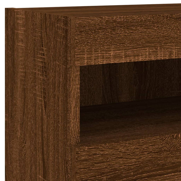 TV-Wandschrank mit LED Eichen-Optik