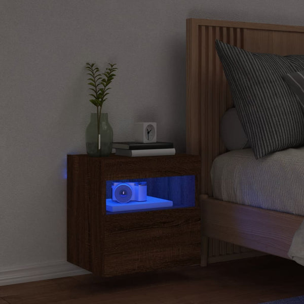 TV-Wandschrank mit LED Eichen-Optik