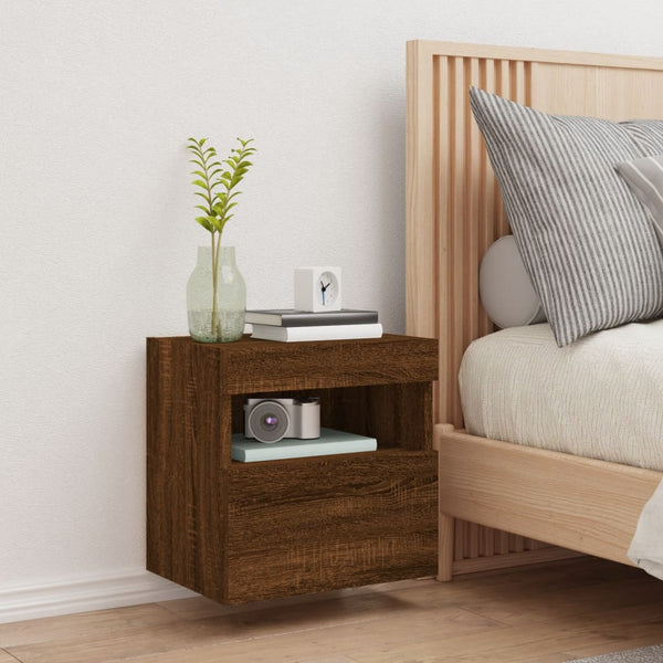 TV-Wandschrank mit LED Eichen-Optik