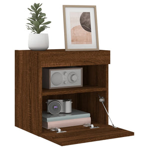 TV-Wandschrank mit LED Eichen-Optik