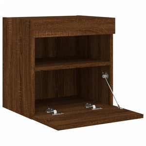TV-Wandschrank mit LED Eichen-Optik