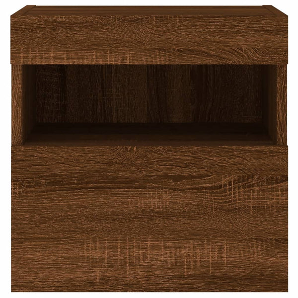 TV-Wandschrank mit LED Eichen-Optik