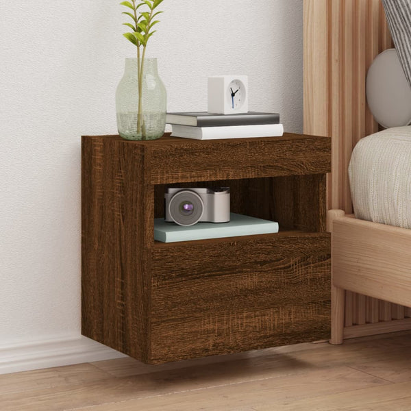 TV-Wandschrank mit LED Eichen-Optik
