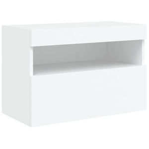 TV-Wandschrank mit LED Weiß 60x30x40 cm