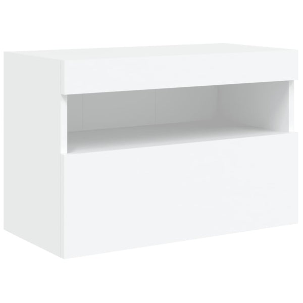 TV-Wandschrank mit LED Weiß 60x30x40 cm