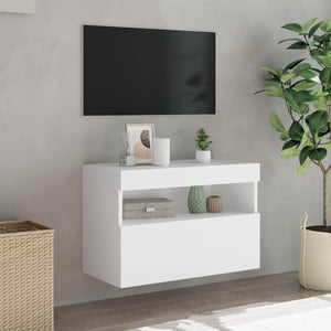 TV-Wandschrank mit LED Weiß 60x30x40 cm