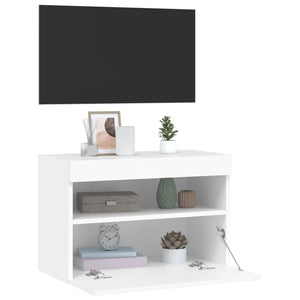 TV-Wandschrank mit LED Weiß 60x30x40 cm