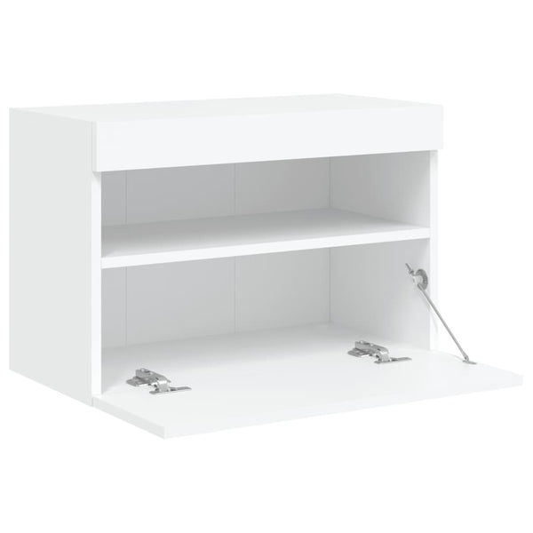 TV-Wandschrank mit LED Weiß 60x30x40 cm