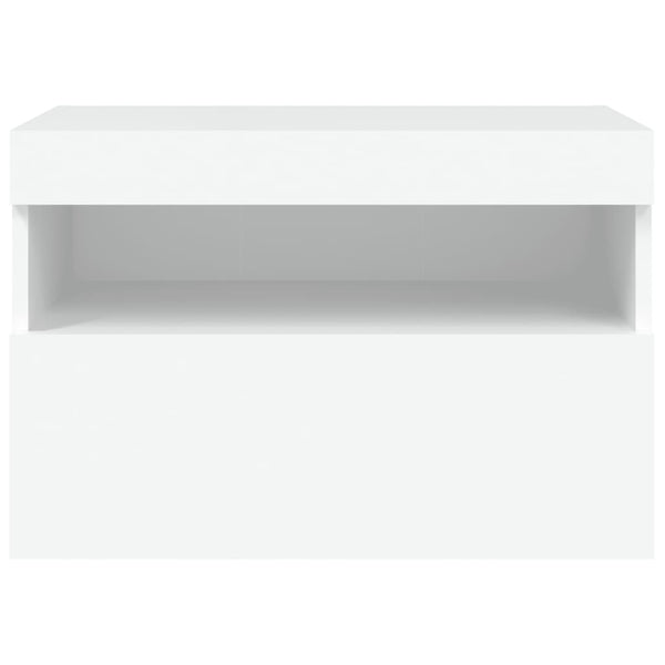 TV-Wandschrank mit LED Weiß 60x30x40 cm