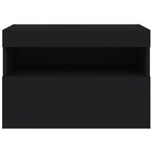 TV-Wandschrank Schwarz mit LED 60x30x40 cm
