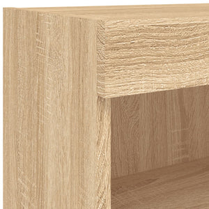 TV-Wandschrank mit LED Sonoma Eiche 60cm