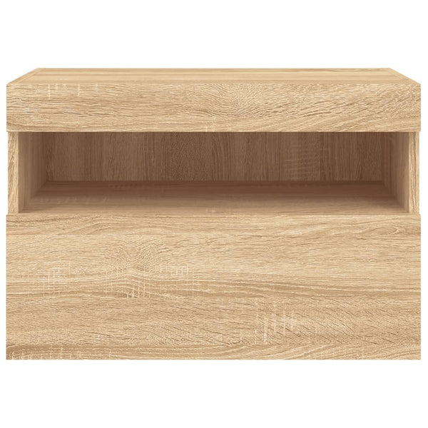 TV-Wandschrank mit LED Sonoma Eiche 60cm